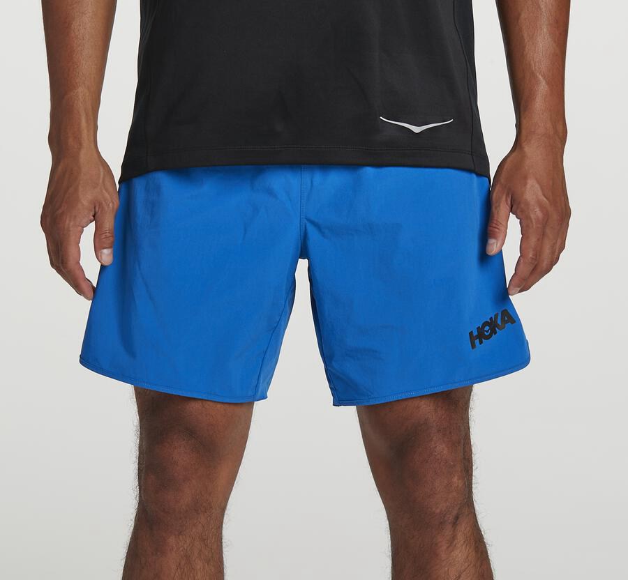 Hoka One One Shorts Mens Blue - Performance - 57890ICMA